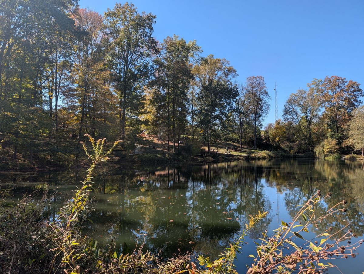 Our lunch stop was at Oliver Winery, which has beautiful grounds including this nice lake. 