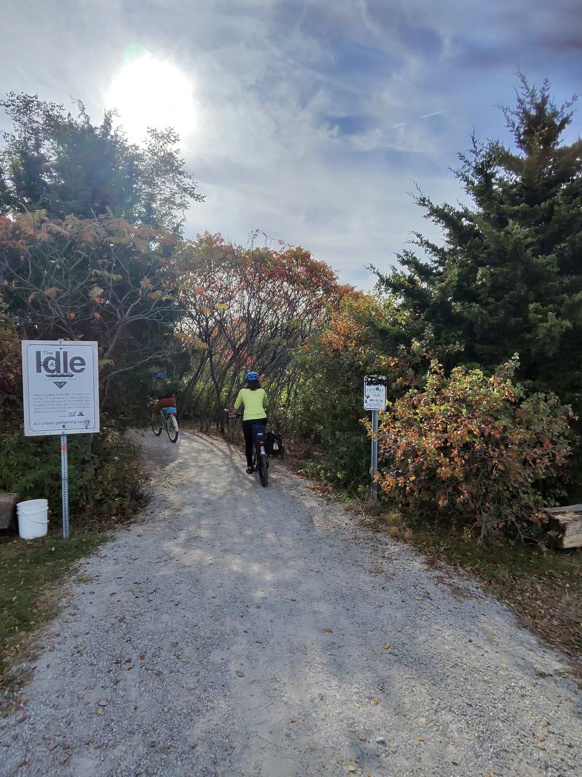 The entrance to The Idle aka "Danger Park".