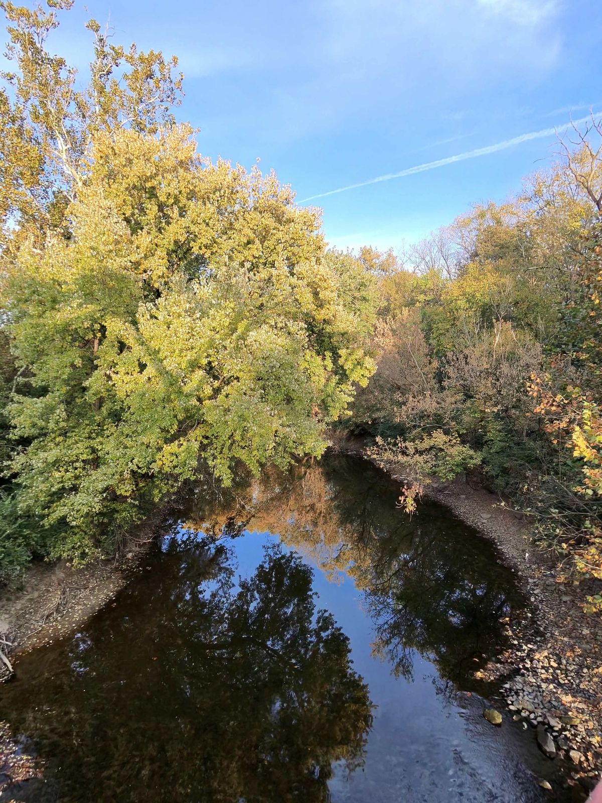 Fall Creek where the Monon Trail passes over it.