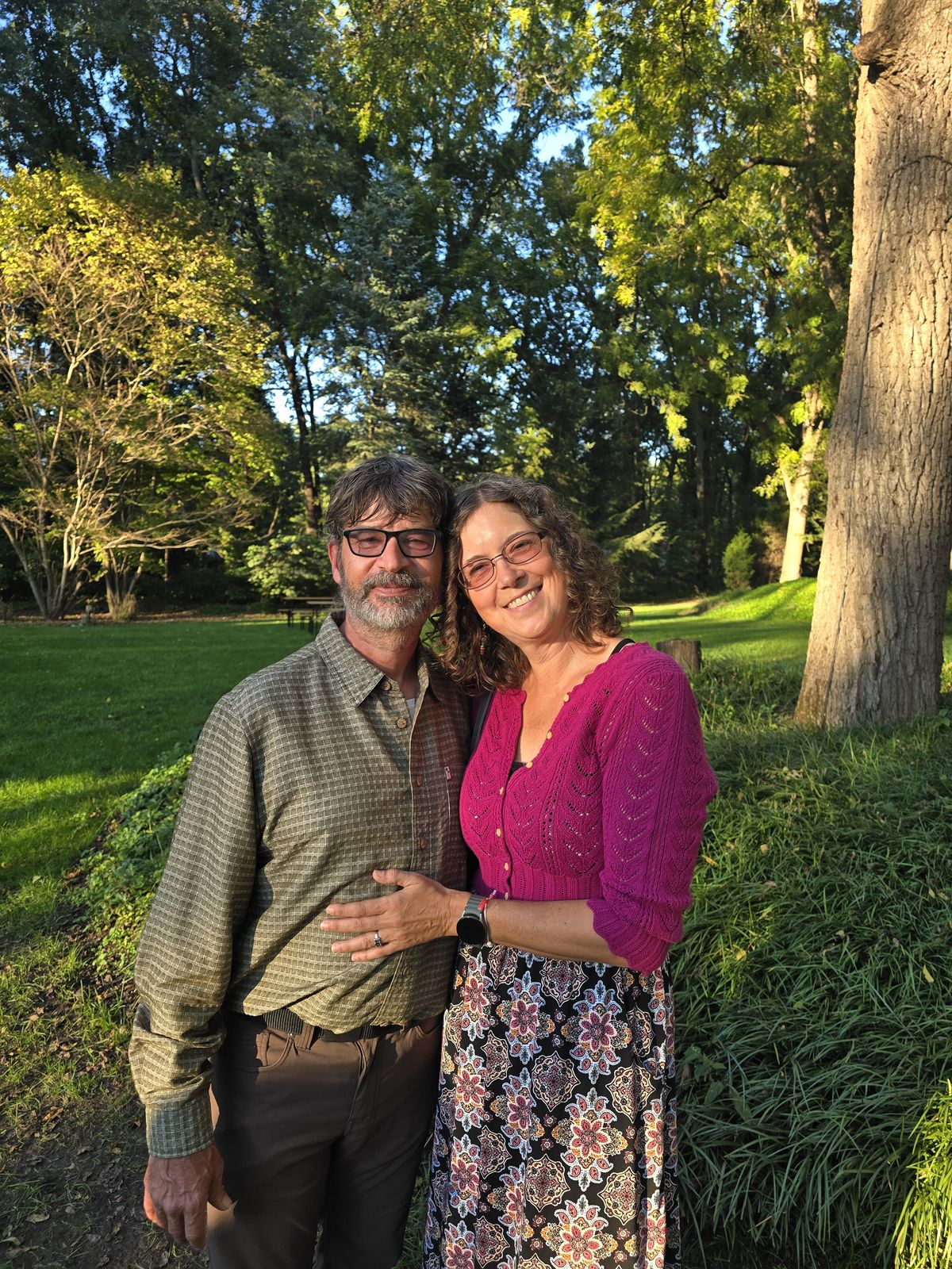 We did manage to get a good one of just the two of us.