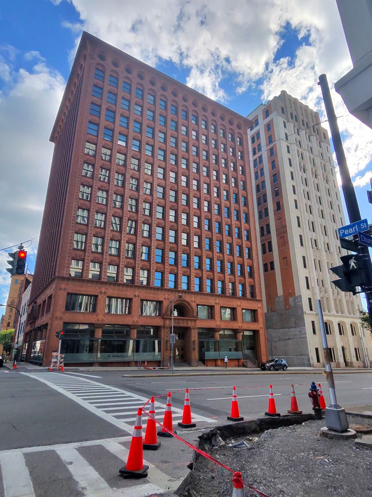 The picture doesn't show it, but the building is very ornate. You can tell that Buffalo was built up in a different era and during that time the details were important.