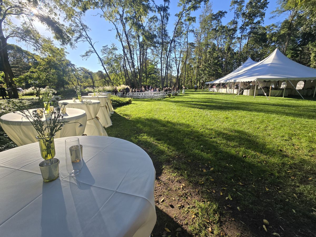 The wedding day was a little chilly, but thankfully bright and sunny.
