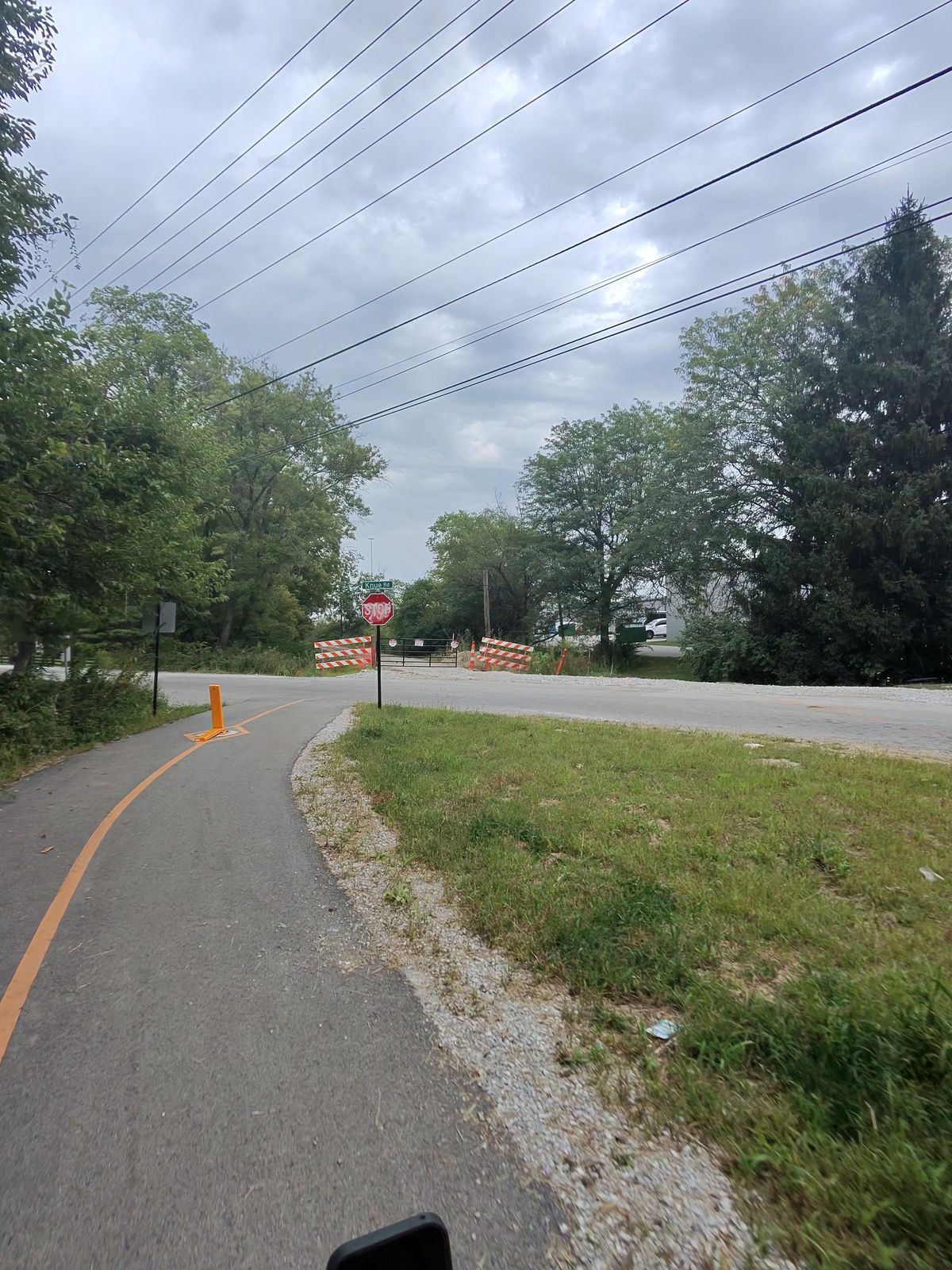 This is the problem part! The trail at this point goes under an interstate that is under construction. So the detour is long and there is Indy's largest collection of malls and shops to navigate.