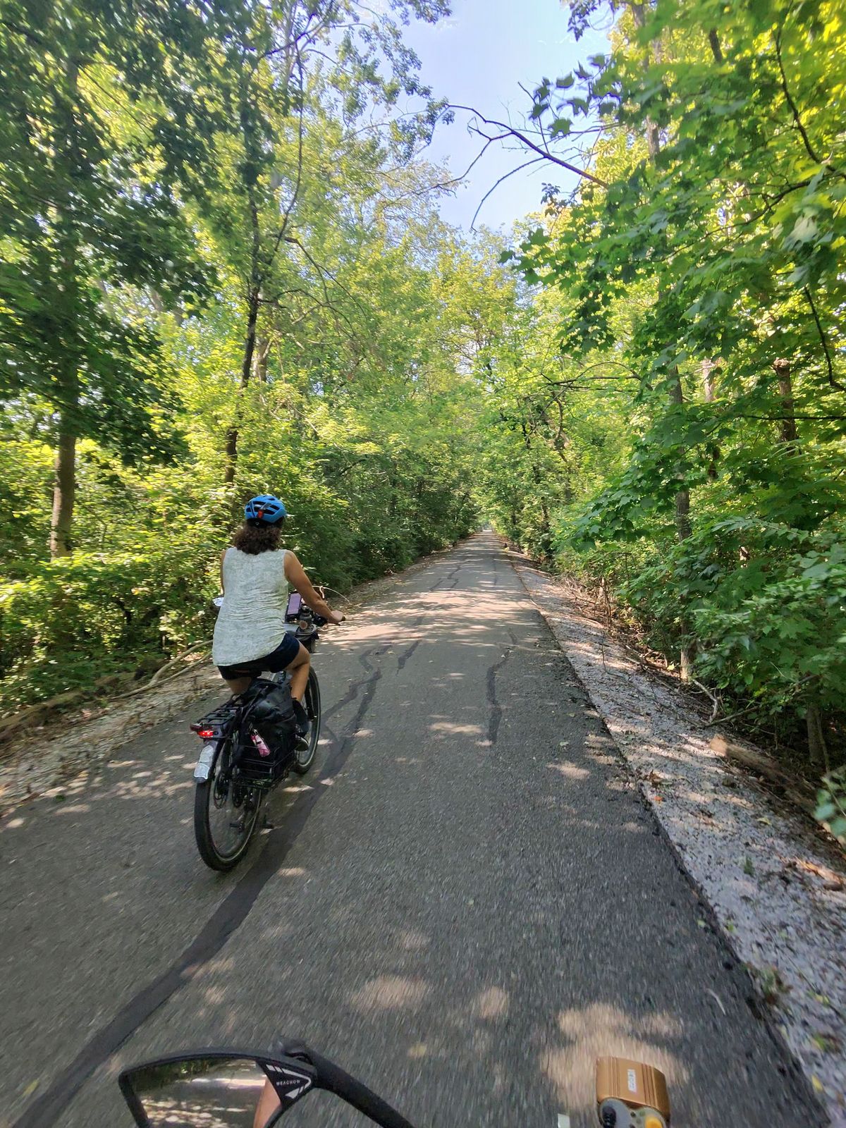 A lot of the trail was tree lined which was super nice on a hot day