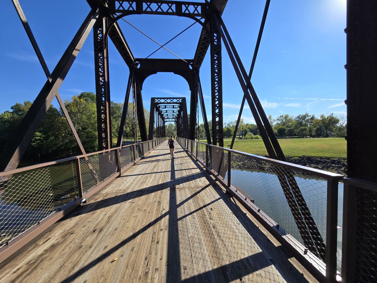 You know the bridge is old when it is rivoted together :)