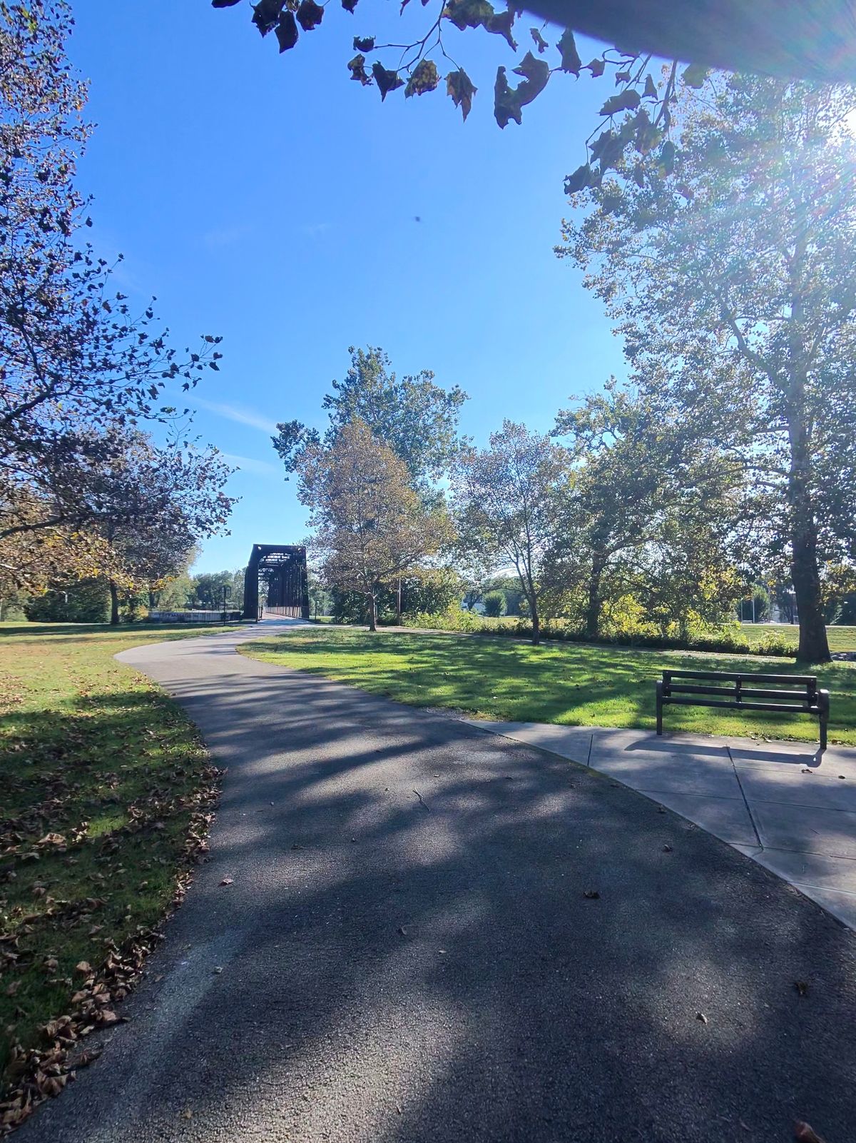 As you get into Muncie the Cardinal Greenway links up with the extensive Muncie trail system that meanders along the river.