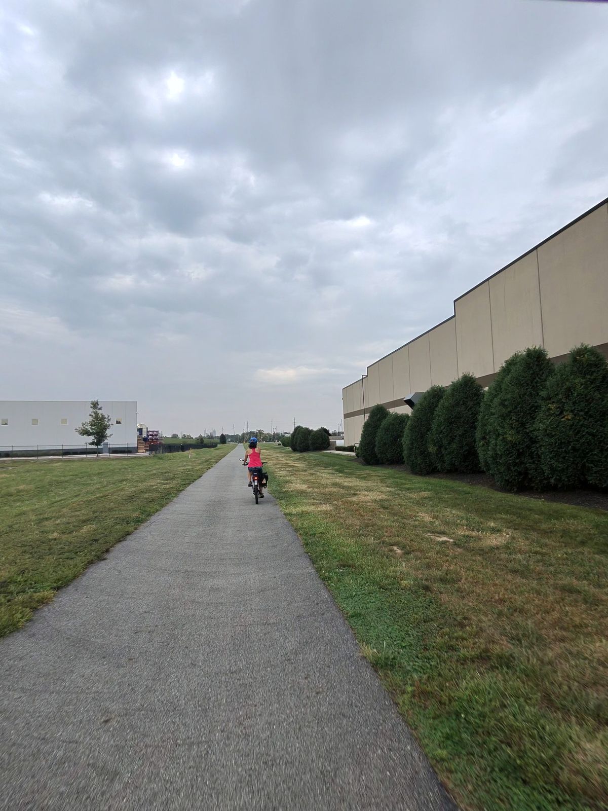 Passing back through Speedway, the heart of the Indy 500 racing scene.