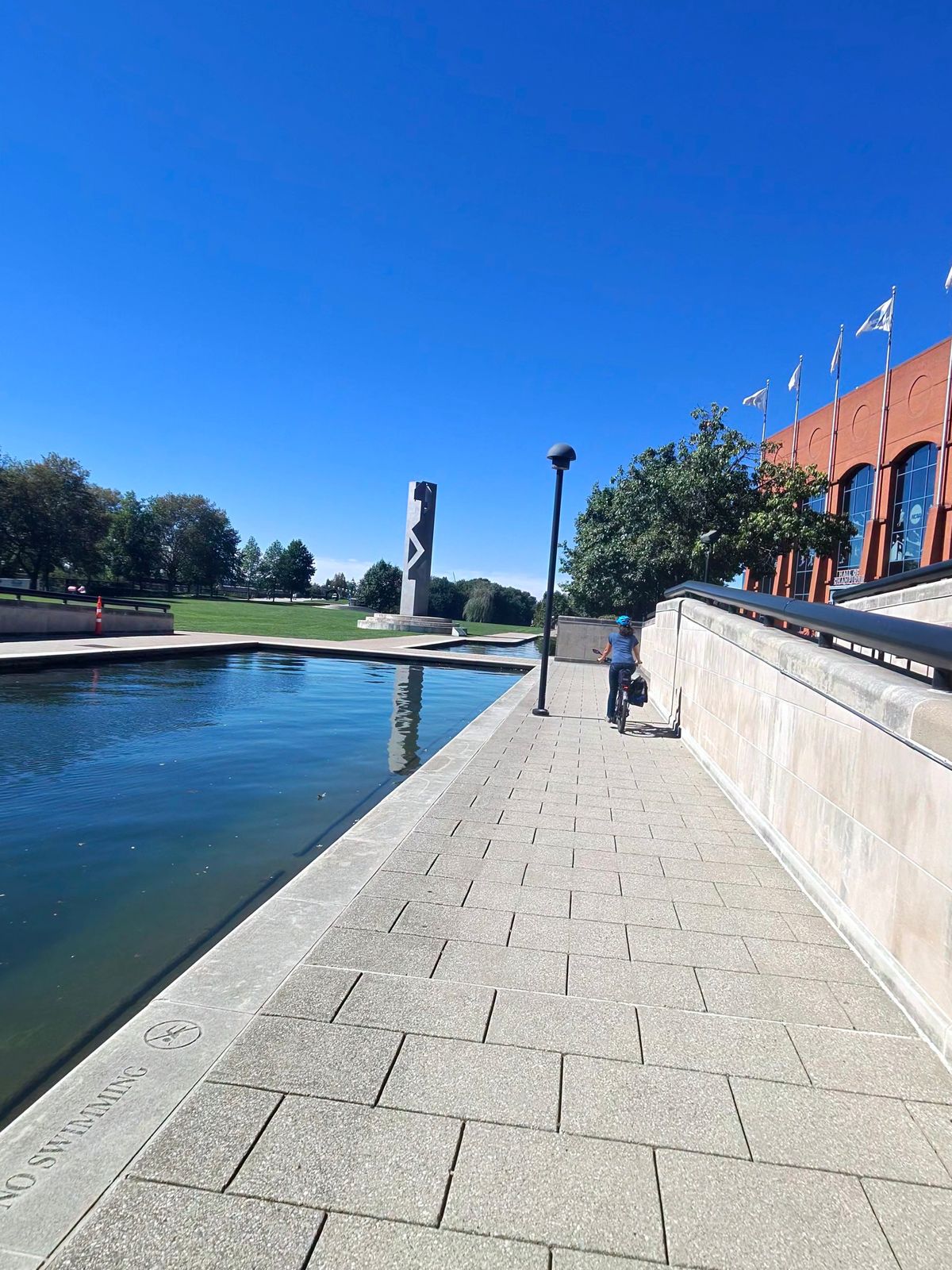 On the left is the NCAA national headquarters.