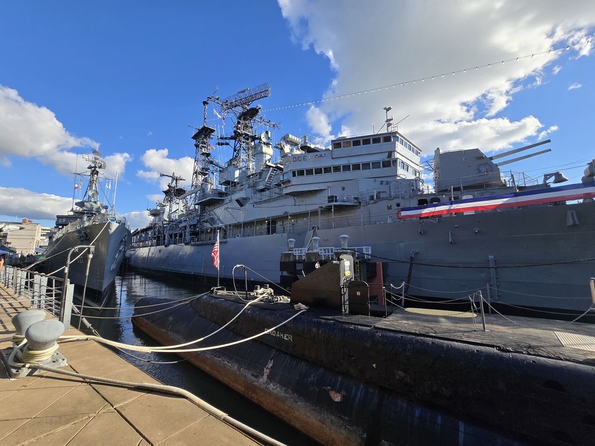 You can pay and tour the boats.