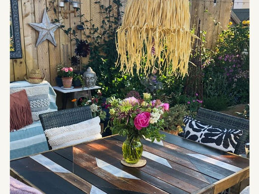 DIY AZTEC GARDEN TABLE