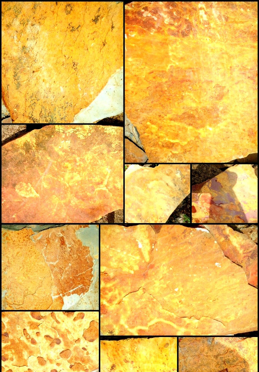 yellow ston pattern