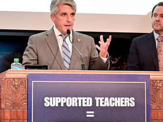 Landry promises teacher stipends; raises task force's job
