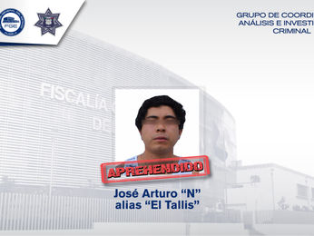 FGE, SSP y SSPTM aprehendieron a Arturo "N", alias "El Tallis", acusado de robo