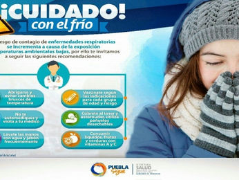 Reitera SecretarÃa de Salud recomendaciones para prevenir enfermedades respiratorias
