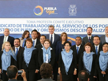 Tony Gali toma protesta al Comité Ejecutivo del Sindicato de Trabajadores al Servicio de los Poderes
