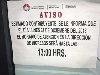 CIERRE DE MÓDULOS DEL PREDIAL EL FIN DE AÑO