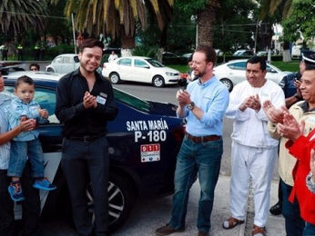 Luis Banck entregó patrulla equipada a vecinos de Santa Maria organizados en un Comité 4x4 de seguri