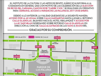 Prepara Gobierno Municipal de BJ Carnaval Cancún 2018