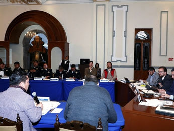 Sesiona la mesa de seguridad y justicia