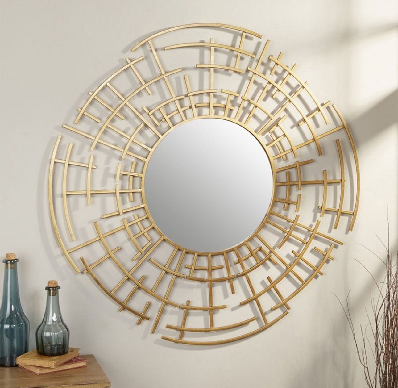 Gold Abstract Mirror