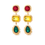 Thumbnail: Kelly earrings - Red, Yellow, Green