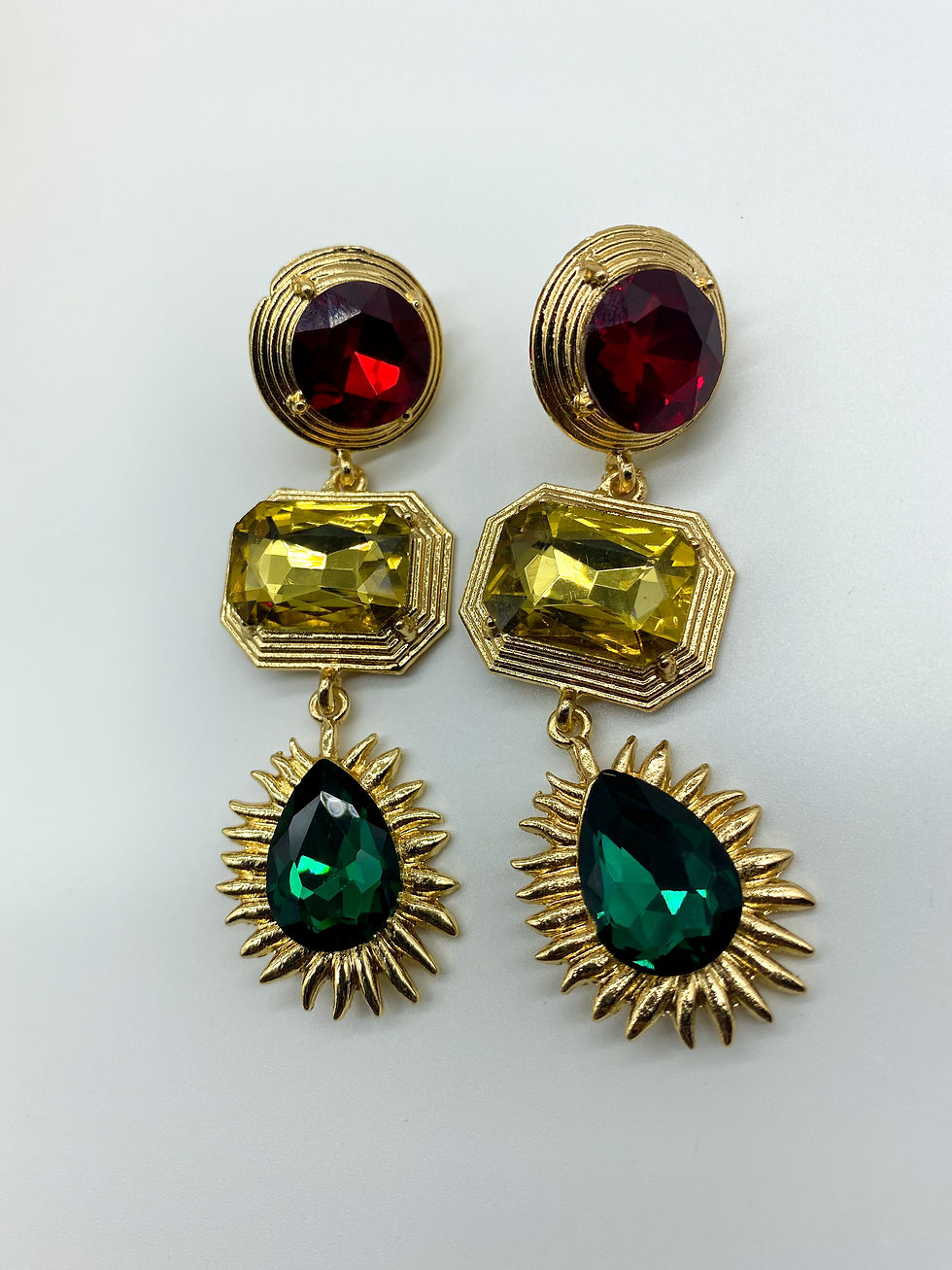 Kelly earrings - Red, Yellow, Green