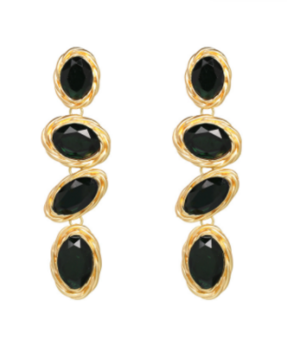  Frances earrings  – black