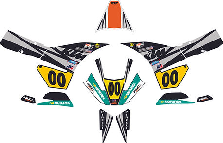 Custom motorcycle graphics