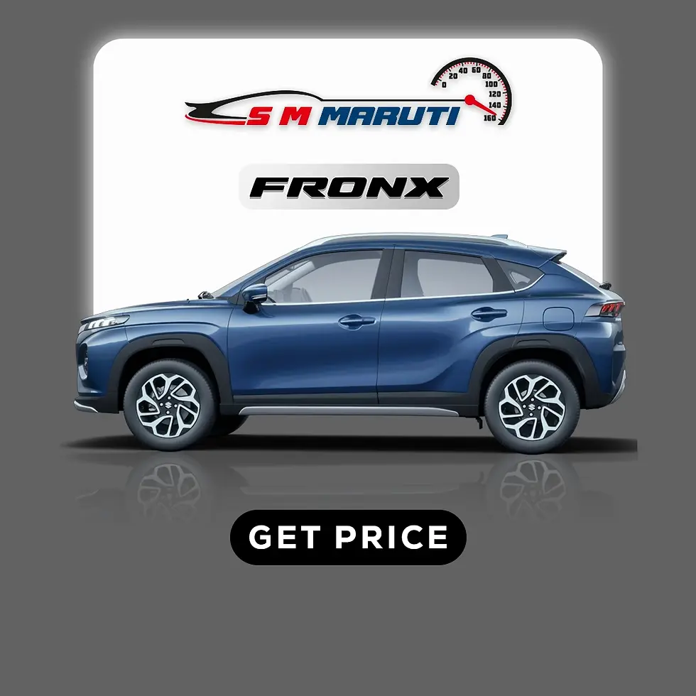 Maruti Suzuki Fronx crossover with exciting price offers at S M Car Private Limited – Nexa Fronx showroom serving Salem, Mecheri, Attur, Kallakurichi, Sankarapuram – Turbo performance and bold design – On-road price enquiry Tamil Nadu