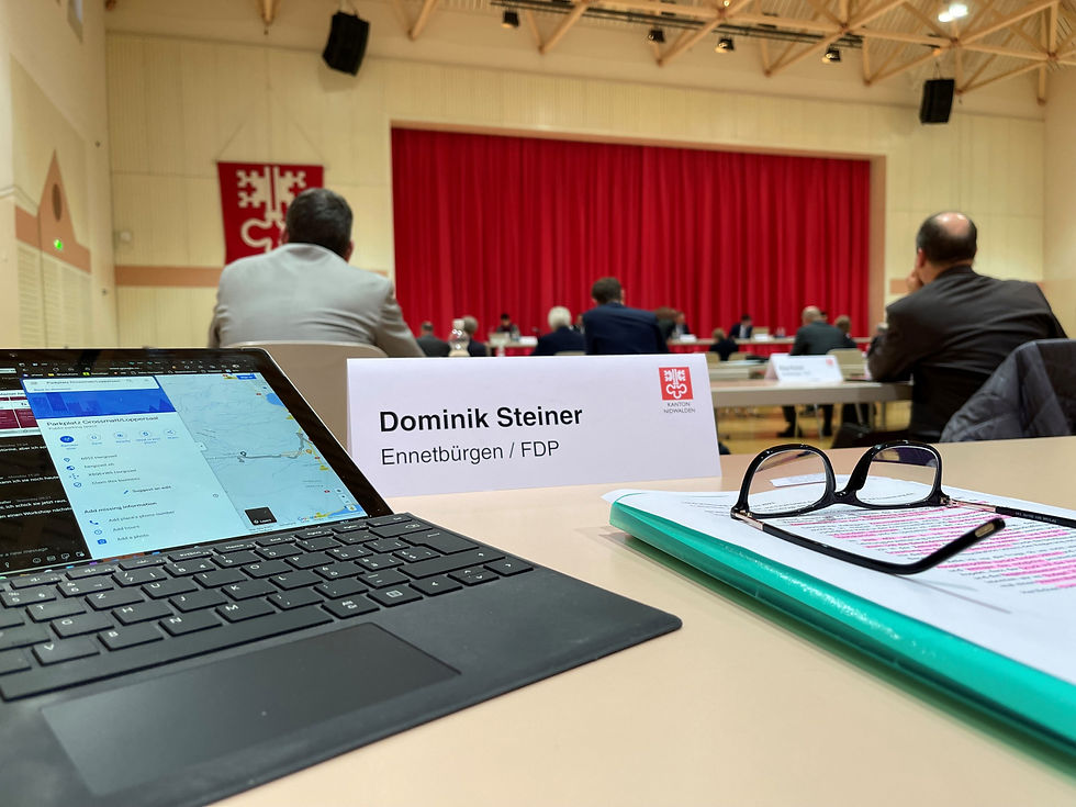 Dominik Steiner spricht im Landrat zur Budgetdisziplin: Antrag zur Reduktion der Stellenaufstockung in der Staatskanzlei im Zeichen einer verantwortungsvollen Finanzpolitik.