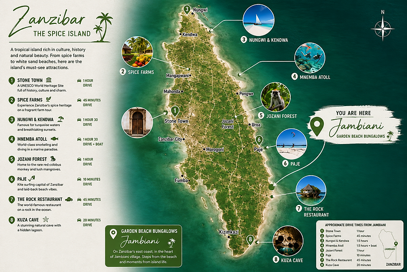 Garden Beach Bungalows Zanzibar Map.png