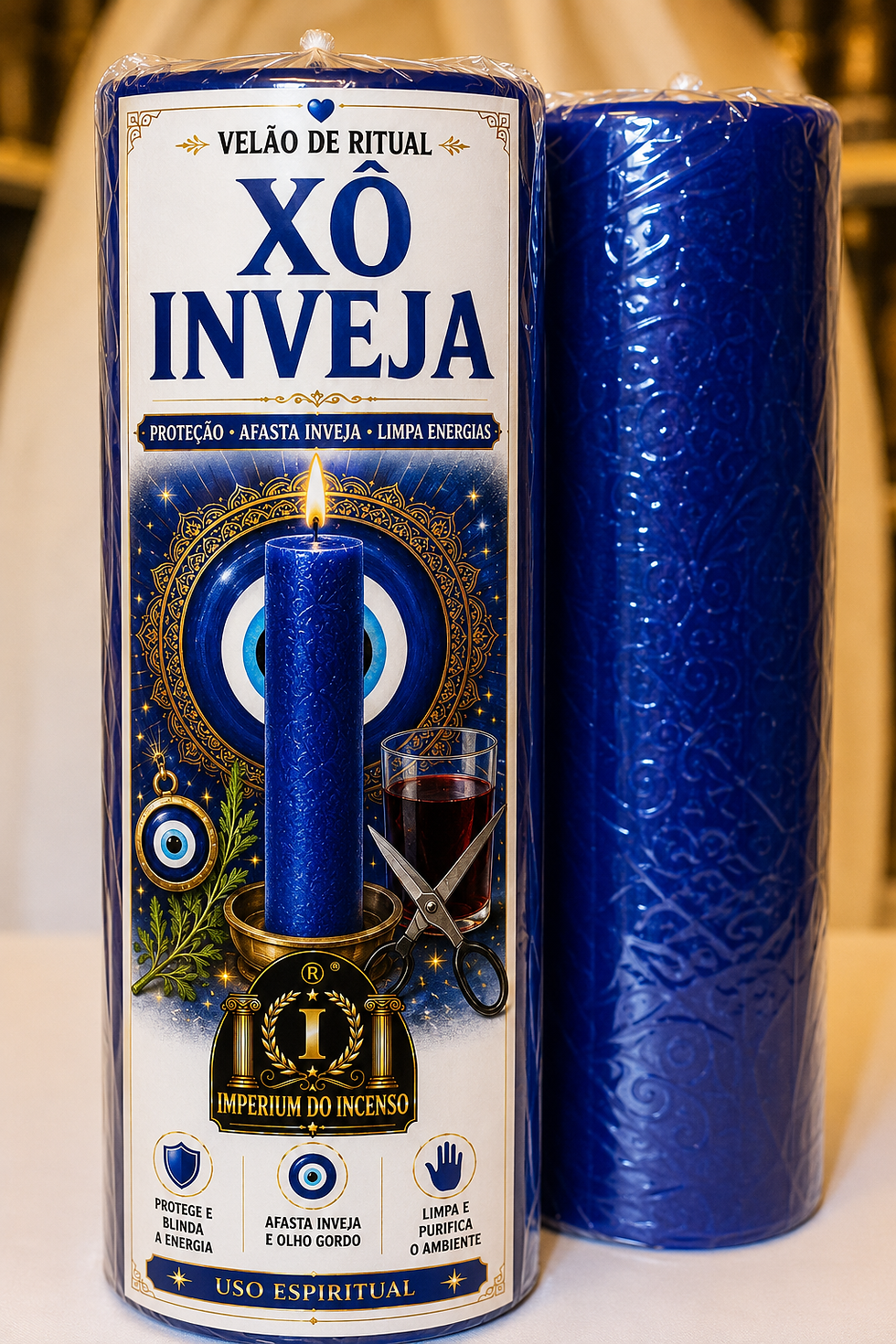 Velão espiritual Xô Inveja da Imperium do Incenso para purificação energética, proteção e quebra de energias negativas