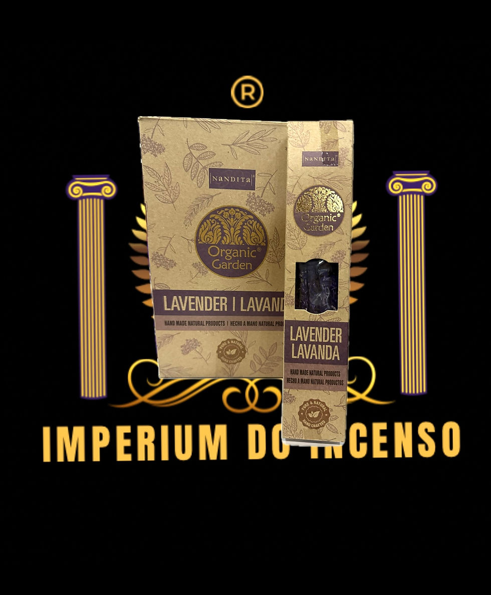 Incenso Natural Nandita Organic Garden – Lavanda | Paz, Relaxamento e Proteção