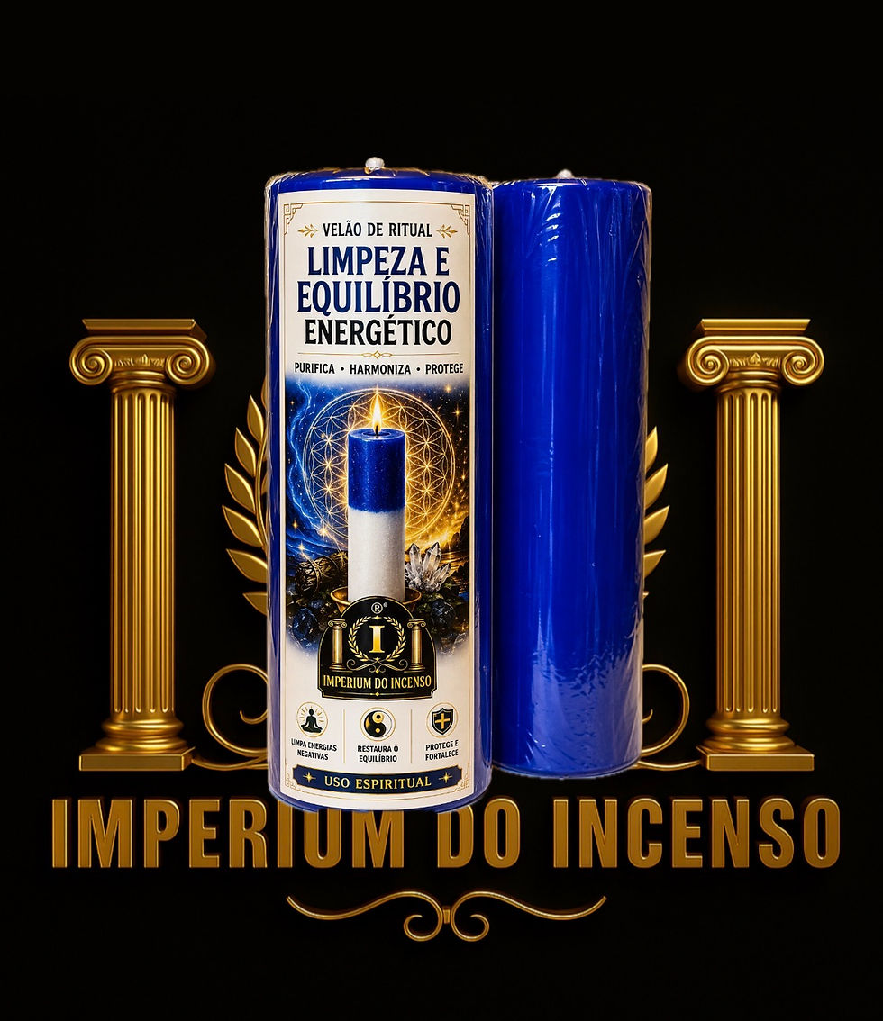 Velão de Ritual Limpeza e Equilíbrio Energético para purificação espiritual, proteção energética e harmonização de ambientesV