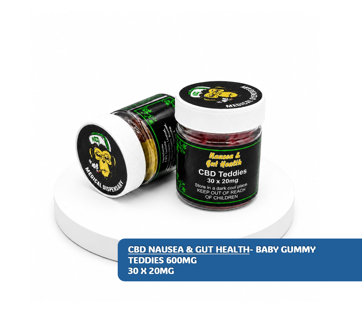 Gummy Bears - Nausea & Gut Health - (30) 600mg - CBD