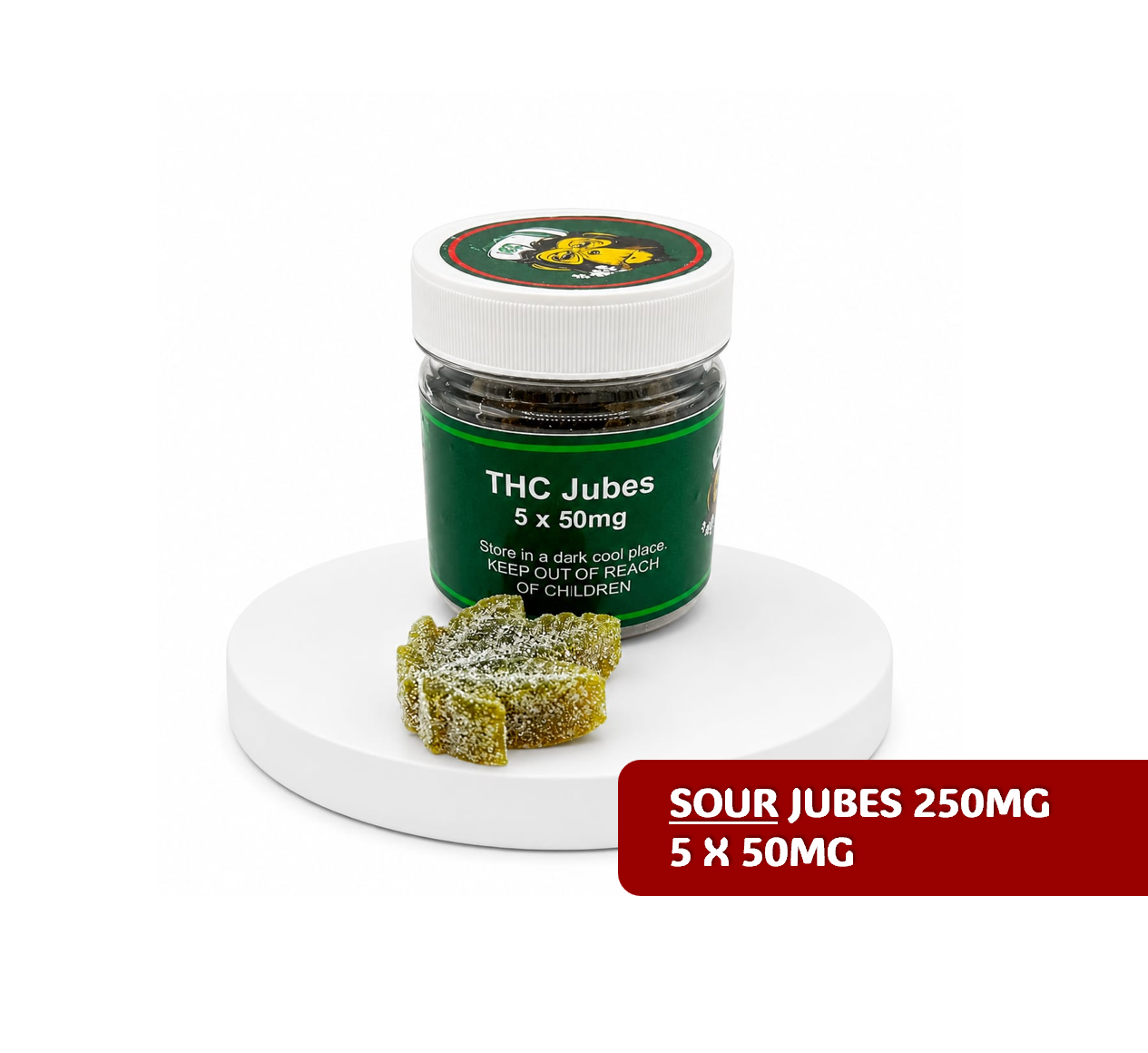 Sour Jubes - (5) 250mg - THC