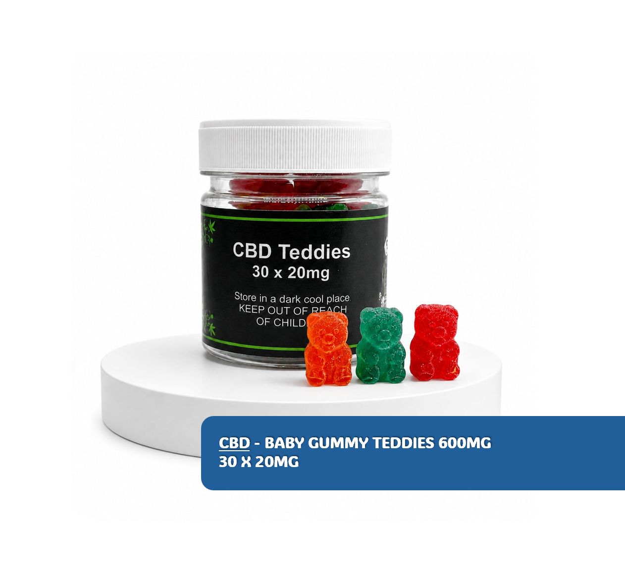 Gummy Bears - (30) 600mg - CBD