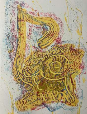 The Muisca Gallery – Yara - ECHOS SUSPENDUS- PEINTURE ET PASTEL À L’HUILE SUR PAPIER – SF.CA