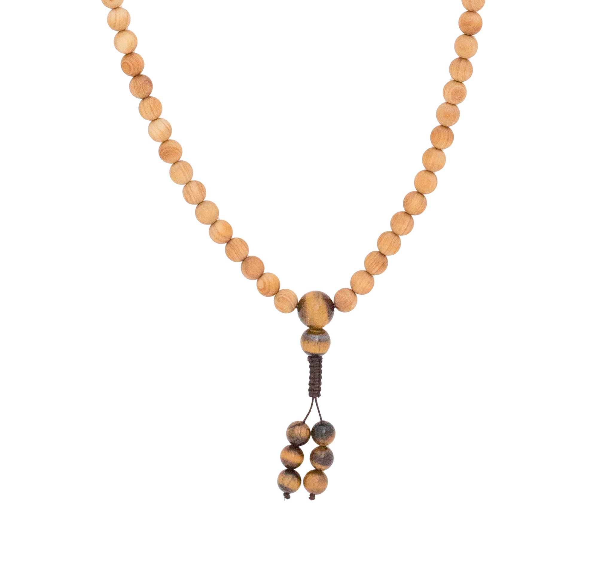 Tiger Eye & Sandalwood Mala