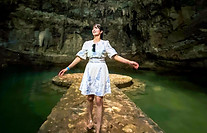 メキシコ　カンクン　セノーテスイトゥン　女子旅