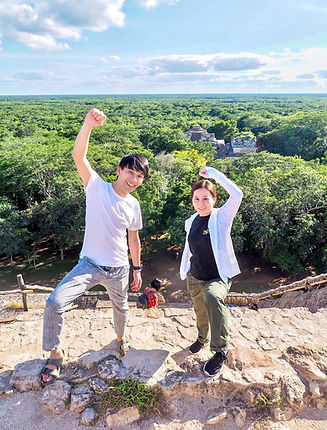 メキシコ カンクン エクバラム遺跡 ピラミッド