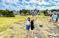 メキシコ　カンクン　トゥルム遺跡　女子旅