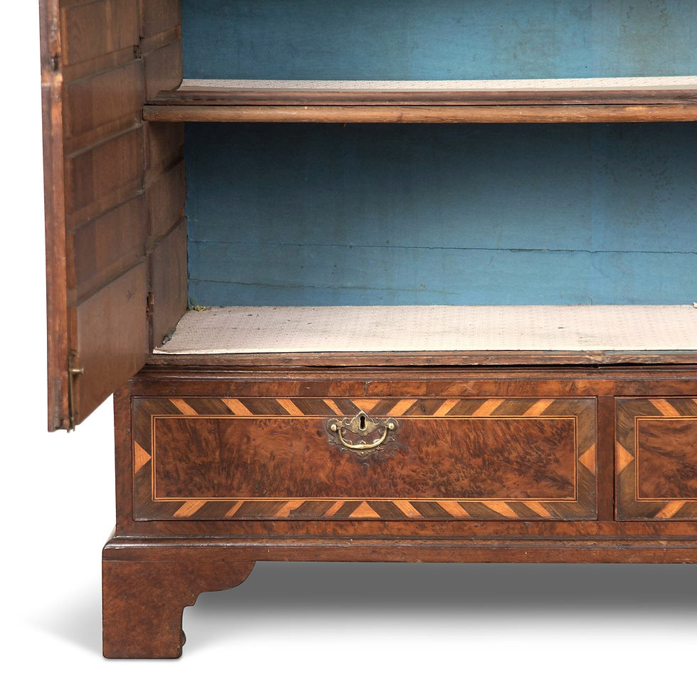 Thumbnail: 18th Century Burr Yew Cabinet
