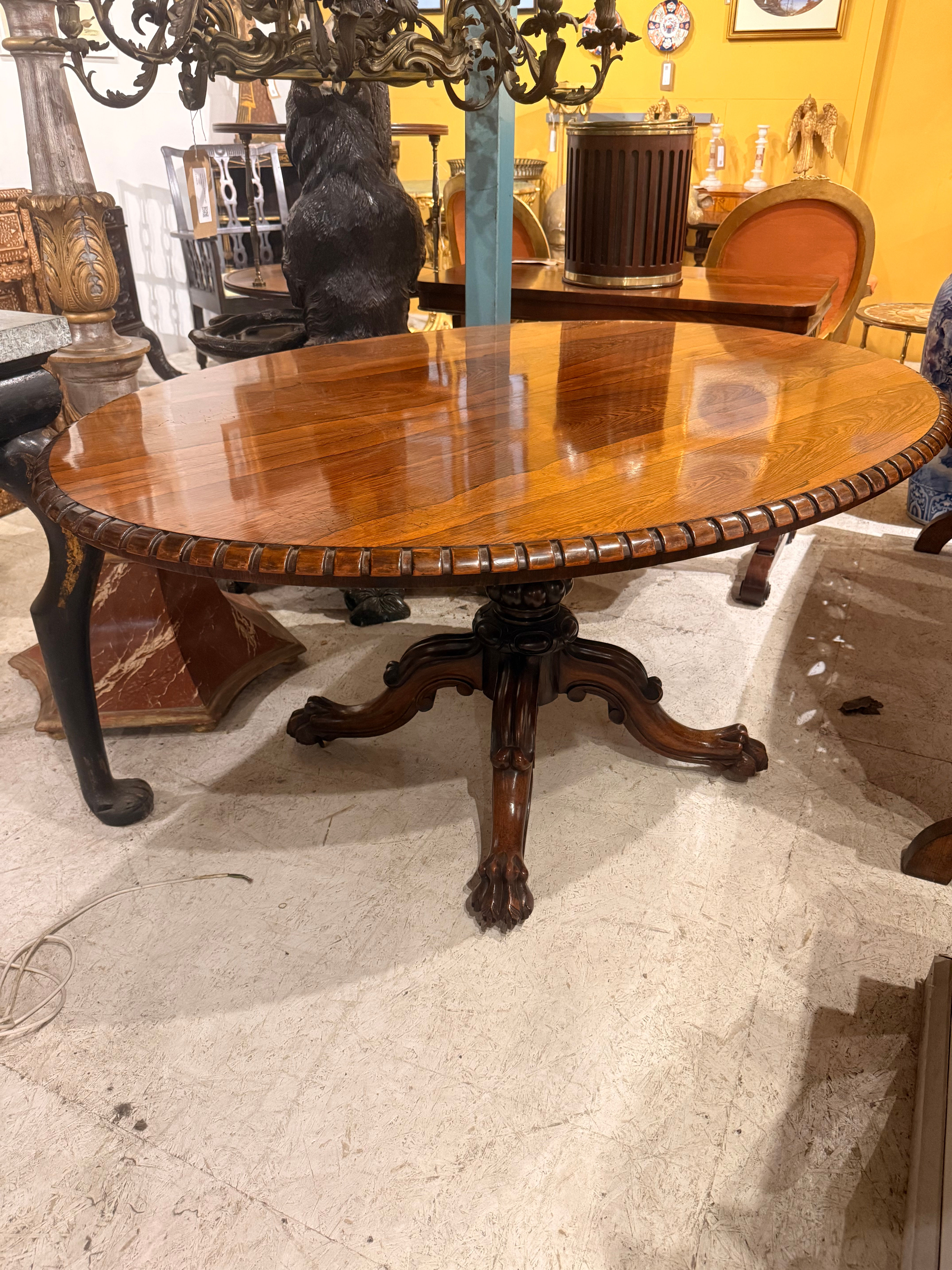 19th Century Oval Centre Table