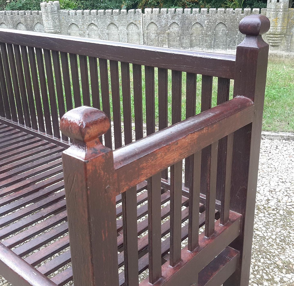 Thumbnail: Rare Early C20th Heals Garden Bench