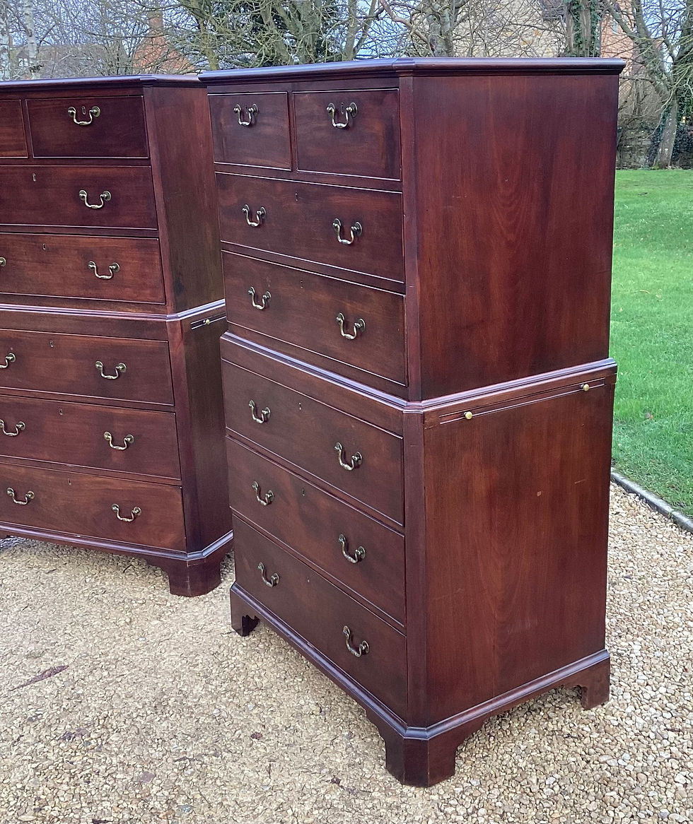 Thumbnail: Rare Pair of Geo II Chest on Chests