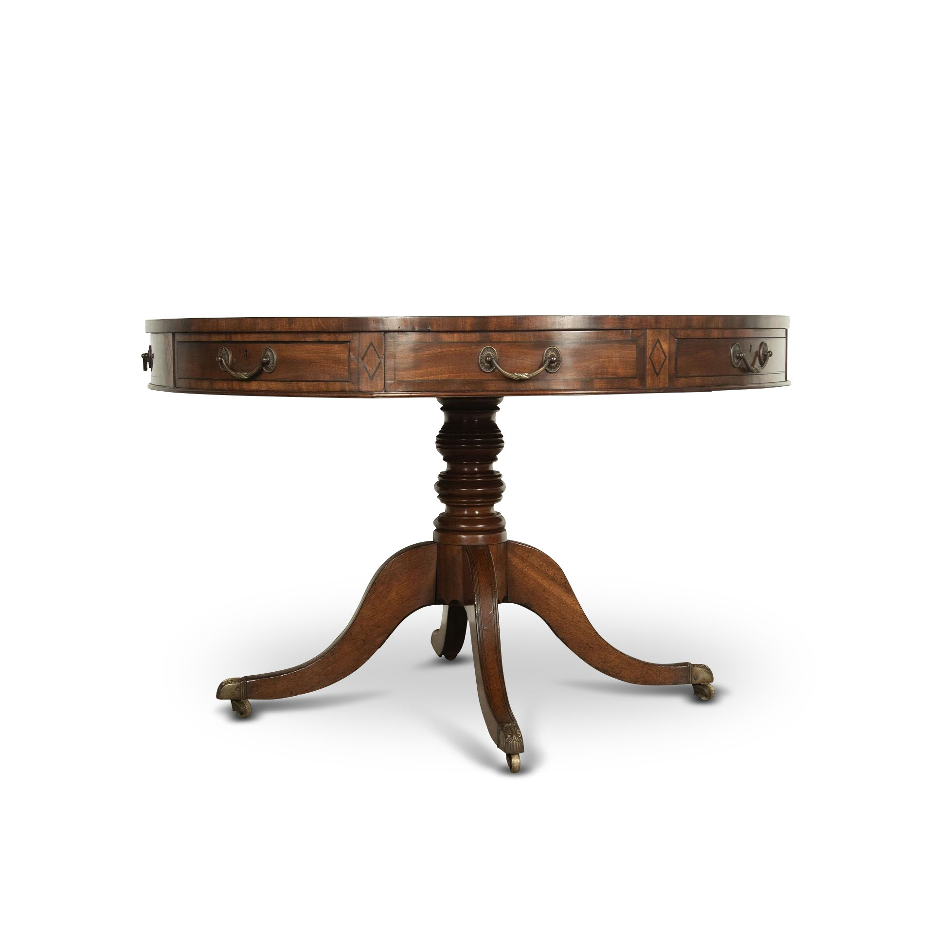 Geo III Mahogany Drum Table