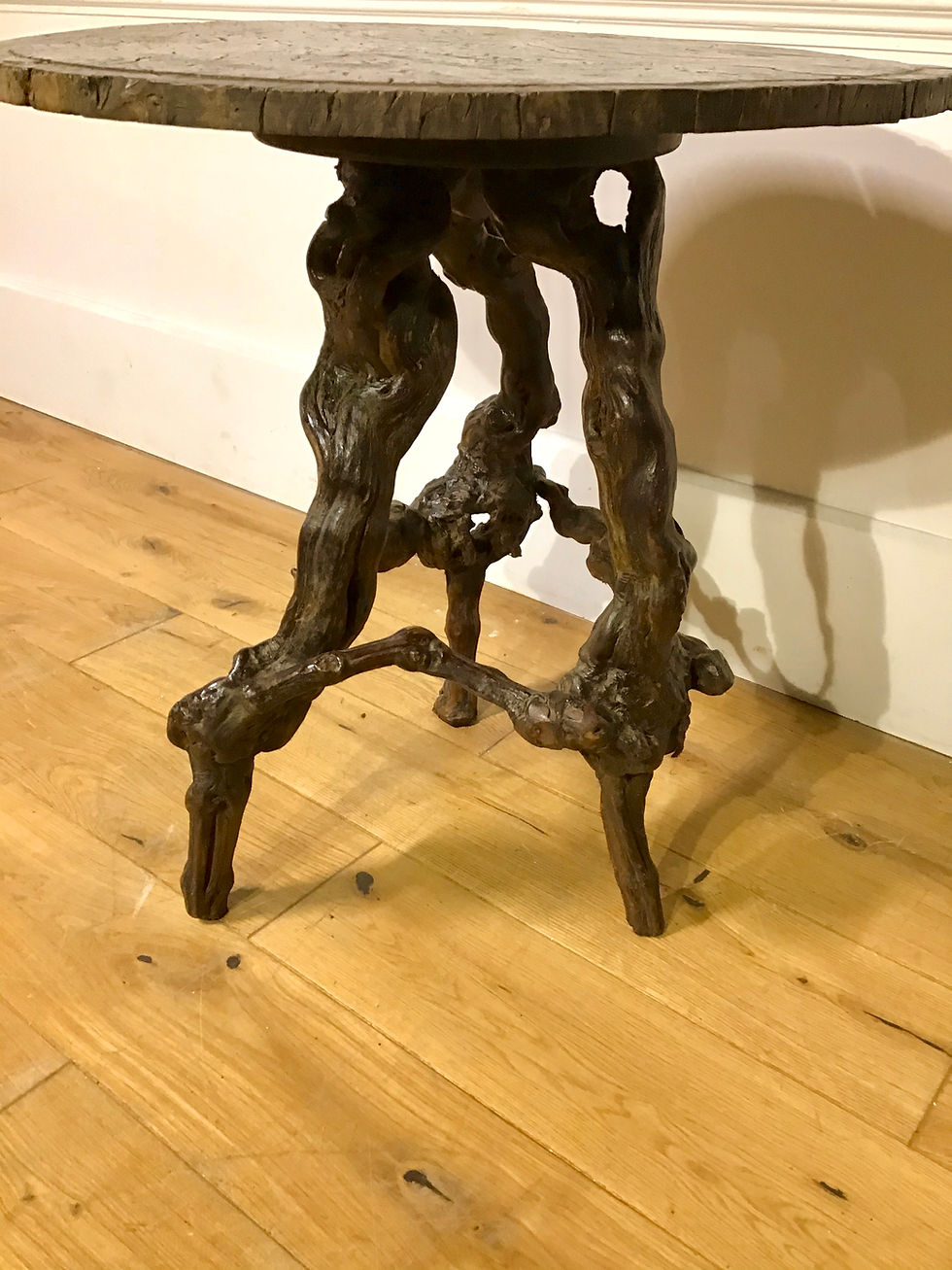 Thumbnail: Mid C19th Burr Elm and root wood Table