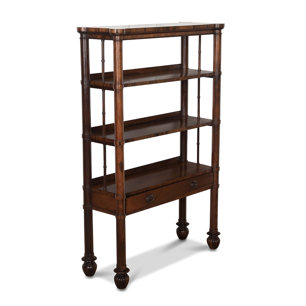 Thumbnail: Regency Rosewood Open Bookcase