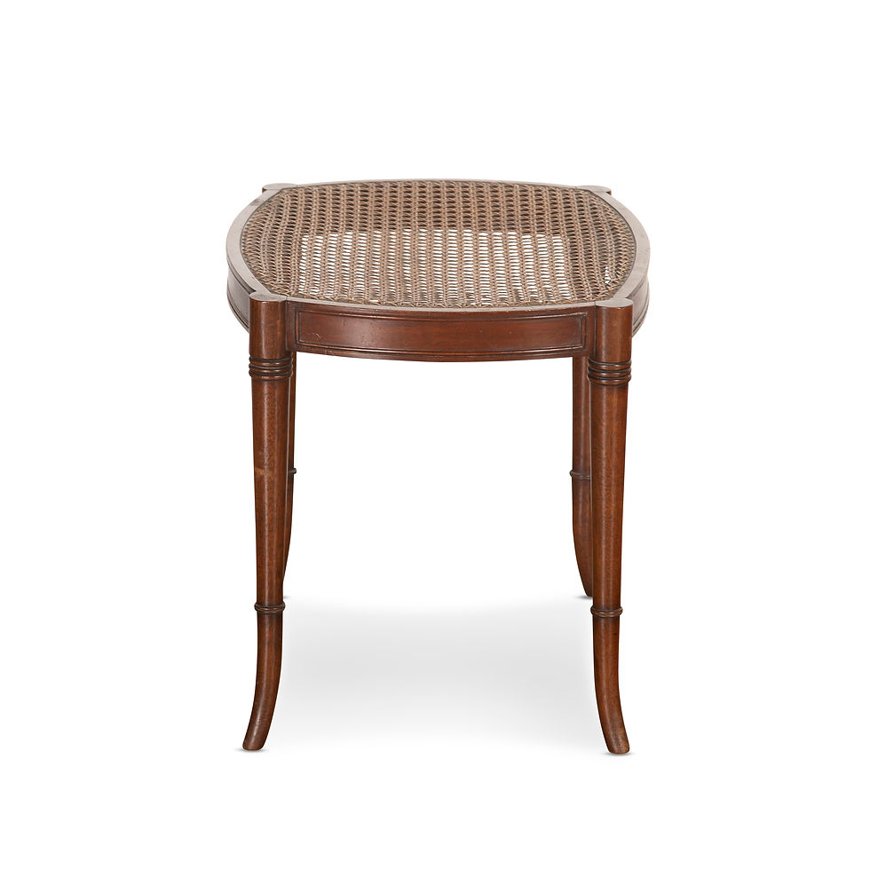 Thumbnail: Early C20th Mahogany Caned Stool